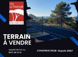 TERRAIN EXCEPTIONNEL CONSTRUCTIBLE SUR ROQUEVAIRE