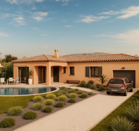 Monteux terrain constructible en campagne - constrcuteur de maison - Villas la Provençale