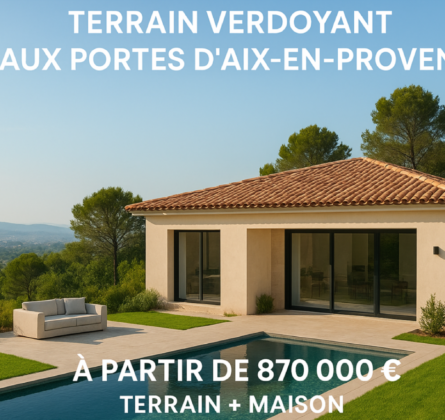 TERRAIN + VILLA D’ARCHITECTE  « AUX PORTES D’AIX EN PROVENCE » - constrcuteur de maison - Villas la Provençale