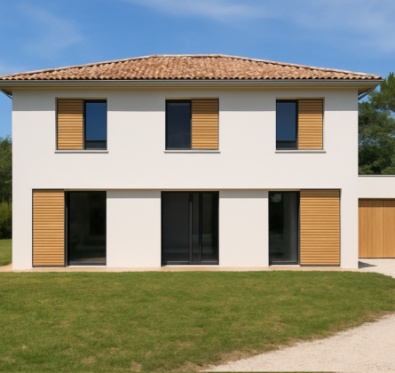 TERRAIN + VILLA D&rsquo;ARCHITECTE  « AUX PORTES D&rsquo;AIX EN PROVENCE » - constrcuteur de maison - Villas la Provençale