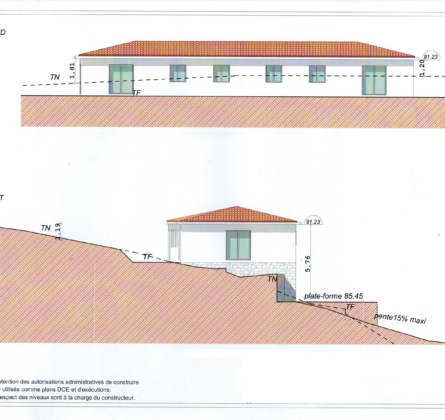 Projet de construction neuf 3000 m² de terrain - constrcuteur de maison - Villas la Provençale