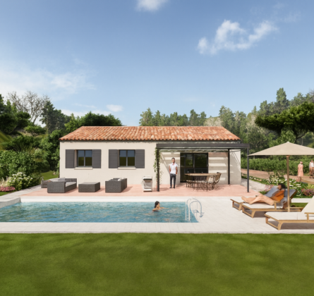 MAISON 80 M2 PROCHE CENTRE VILLAGE - constrcuteur de maison - Villas la Provençale