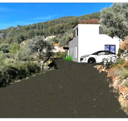 TERRAIN à bâtir 2200 M² permis de construire villa contemporaine 146 m² sdp - constrcuteur de maison - Villas la Provençale