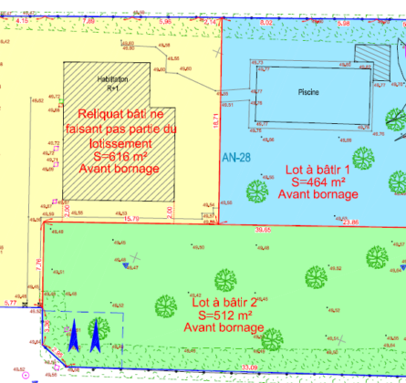 Terrain constructible, bel emplacement à Caumont-sur-Durance - constrcuteur de maison - Villas la Provençale