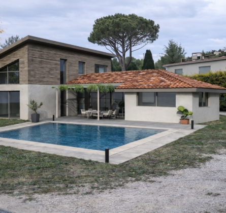 TERRAIN + VILLA D’ARCHITECTE « AUX PORTES D’AIX EN PROVENCE » - constrcuteur de maison - Villas la Provençale