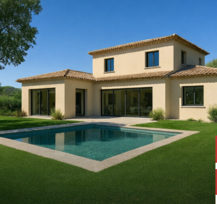 TERRAIN + VILLA D’ARCHITECTE « AUX PORTES D’AIX EN PROVENCE » - constrcuteur de maison - Villas la Provençale