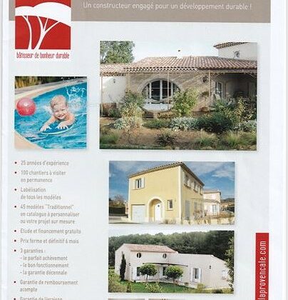 TERRAIN à bâtir quartier résidentiel 503 m² PROJET VILLA sur mesure - constrcuteur de maison - Villas la Provençale