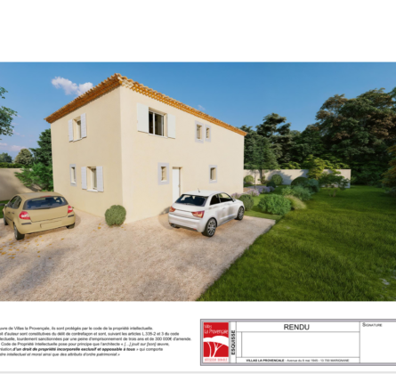 Projet de construction neuve TOULON La Serinette  à 425.000 euros HFN - constrcuteur de maison - Villas la Provençale