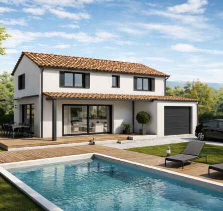 Maison neuve 4 pièces avec garage  – Secteur recherché, dans petit lot sécurisé, au calme et proche centre de Sorgues - constrcuteur de maison - Villas la Provençale