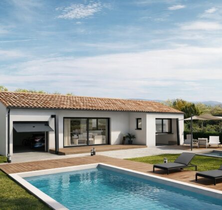 Maison neuve 5 pièces  – Secteur recherché, dans petit lot sécurisé, au calme et proche centre de Sorgues - constrcuteur de maison - Villas la Provençale