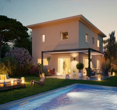 Rare maison NEUVE contemporaine de 100 M2 avec garage sur SENAS - constrcuteur de maison - Villas la Provençale