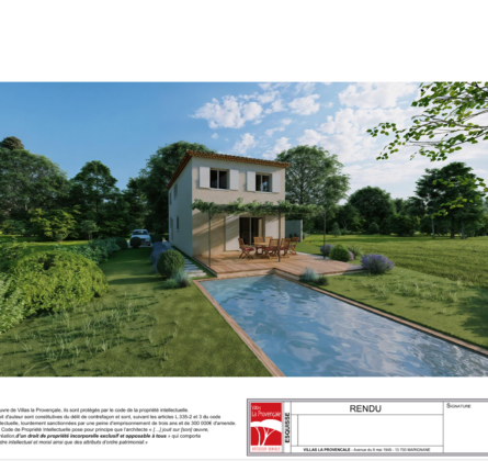 Projet de construction neuf sur SIX FOURS 550.000 euros HFN - constrcuteur de maison - Villas la Provençale