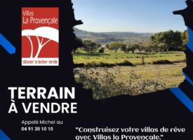Terrain à bâtir – Marseille 11e – La Valentine – 1 050 m²