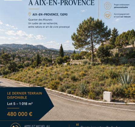 Aix-en-Provence – Une opportunité rare pour construire la villa de vos rêves - constrcuteur de maison - Villas la Provençale