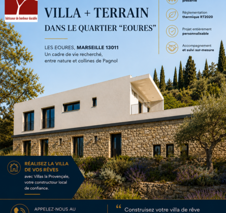 EOURES – PROJET DE VILLA CONTEMPORAINE AVEC PERMIS ACCORDÉ - constrcuteur de maison - Villas la Provençale