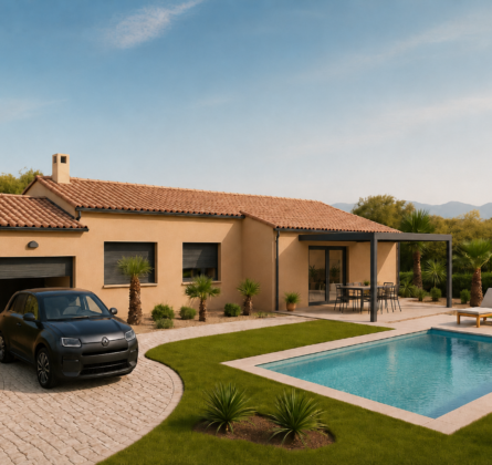 SUPERBE TERRAIN HORS LOTISSEMENT SECTEUR GARRIGUES - constrcuteur de maison - Villas la Provençale
