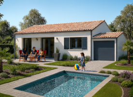 SUPERBE TERRAIN VIABILISE DANS UN PETIT LOTISSEMENT