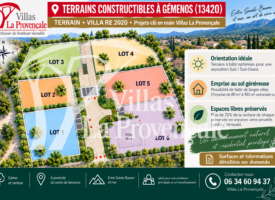 Projet Terrain + Maison Neuve RE2020 – Calme absolu – GÉMENOS (13420)
