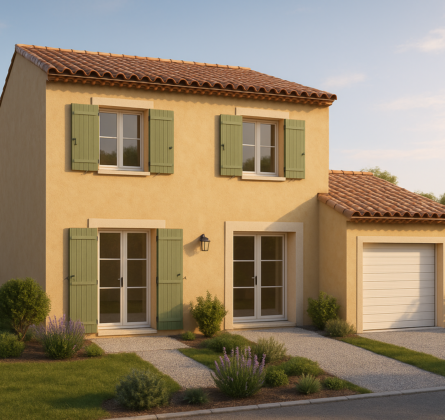 Maison neuve à Saint Etienne du Grès - constrcuteur de maison - Villas la Provençale
