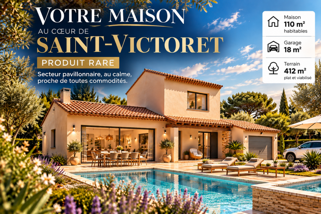 Villa méditerranéenne avec piscine à Saint-Victoret.png