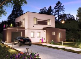 Maison neuve contemporaine 4 chambres et garage avec jardin
