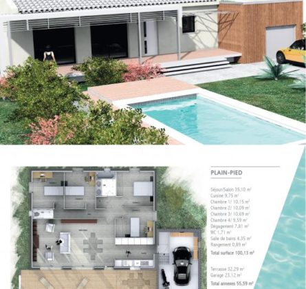 DELTA 100M² carpentras - constrcuteur de maison - Villas la Provençale