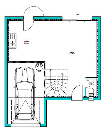 maison 75m² avec garage - constrcuteur de maison - Villas la Provençale