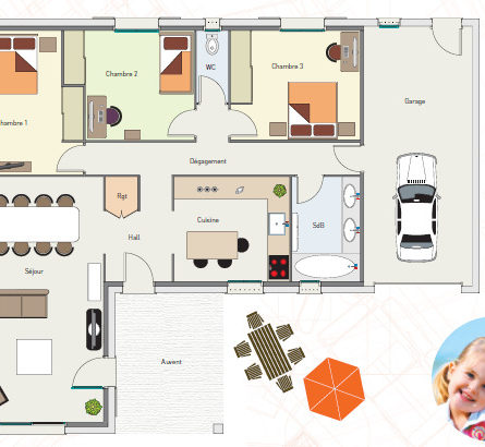 Maison de 90m² + terrain sur PORT-DE-BOUC - constrcuteur de maison - Villas la Provençale