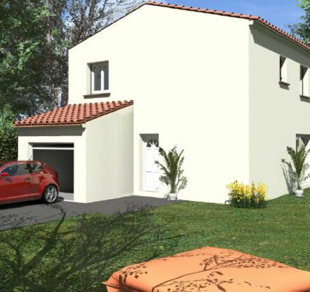 Maison Familiale étage 3 chambres avec garage intégré avec jardin - constrcuteur de maison - Villas la Provençale