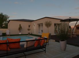 Villa de plain 3 chambres au calme