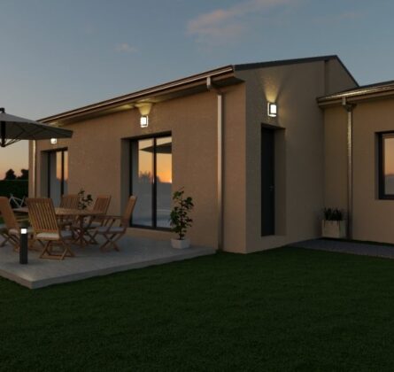Maison plain pied lumineuse avec 3 chambres Familiale - constrcuteur de maison - Villas la Provençale