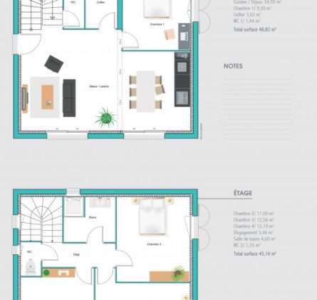 Terrain + Maison de 94m² sur Chateaurenard - constrcuteur de maison - Villas la Provençale