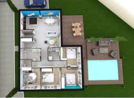 Villas de plain pied 3 chambre et garage