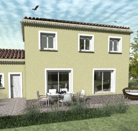 Maison à étage familiale et garage sur Courthézon - constrcuteur de maison - Villas la Provençale