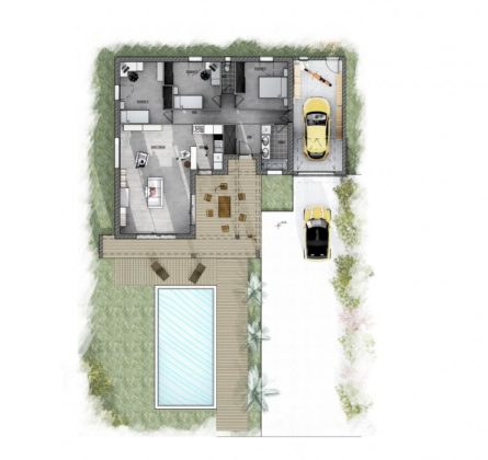 Maison de 90m² + terrain sur FONTVIEILLE - constrcuteur de maison - Villas la Provençale