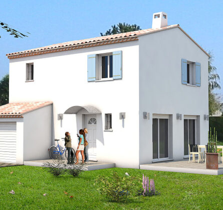 maison a étage  75m² avec garage Mazan - constrcuteur de maison - Villas la Provençale
