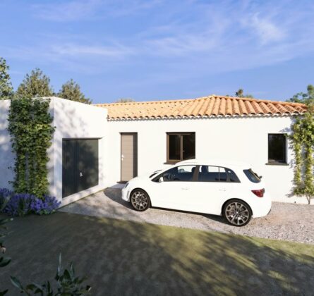 Maison contemporaine neuve plain pied sur grand parcelle Hors lotissement - constrcuteur de maison - Villas la Provençale