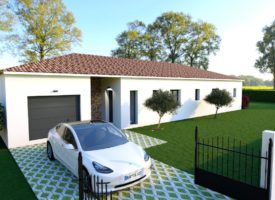 Maison 4 chambres avec garage sur grand terrain