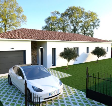 Maison 4 chambres avec garage sur grand terrain - constrcuteur de maison - Villas la Provençale