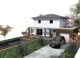 Maison Contemporaine sur un terrain de 800m² + garage