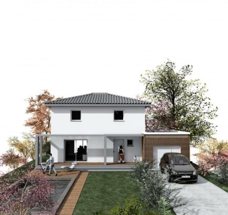 Maison Contemporaine sur un terrain de 800m² + garage - constrcuteur de maison - Villas la Provençale