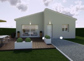 Villa de plain pied neuve 3 chambres sur jolie terrain