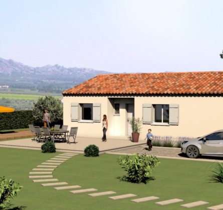 Projet villa de Plain-pied Rochefort du Gard - constrcuteur de maison - Villas la Provençale