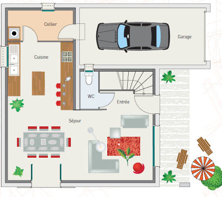 Maison a étage  de 100m² + terrain Avignon - constrcuteur de maison - Villas la Provençale
