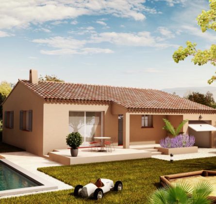Terrain avec maison de 88m² à Beauvoisin - constrcuteur de maison - Villas la Provençale
