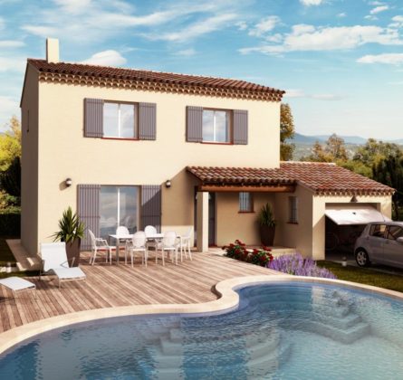 Maison de 80m² sur les hauteurs de COMPS - constrcuteur de maison - Villas la Provençale