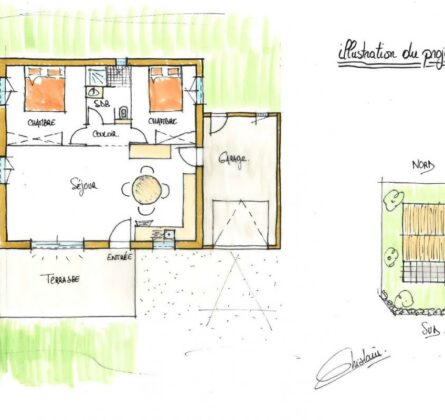Petite maison de plain-pied avec jardin - constrcuteur de maison - Villas la Provençale