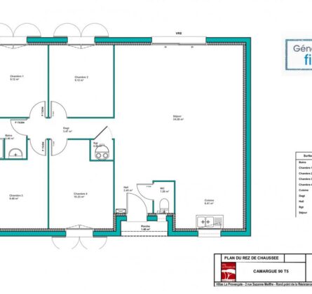 MAZAN – Maison 4 chambres RE2020 - constrcuteur de maison - Villas la Provençale