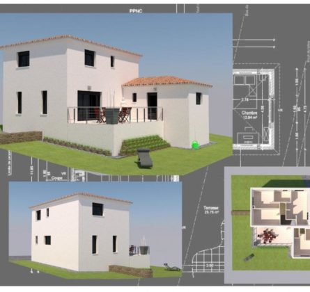 Terrain à bâtir d’environ 700m² - constrcuteur de maison - Villas la Provençale