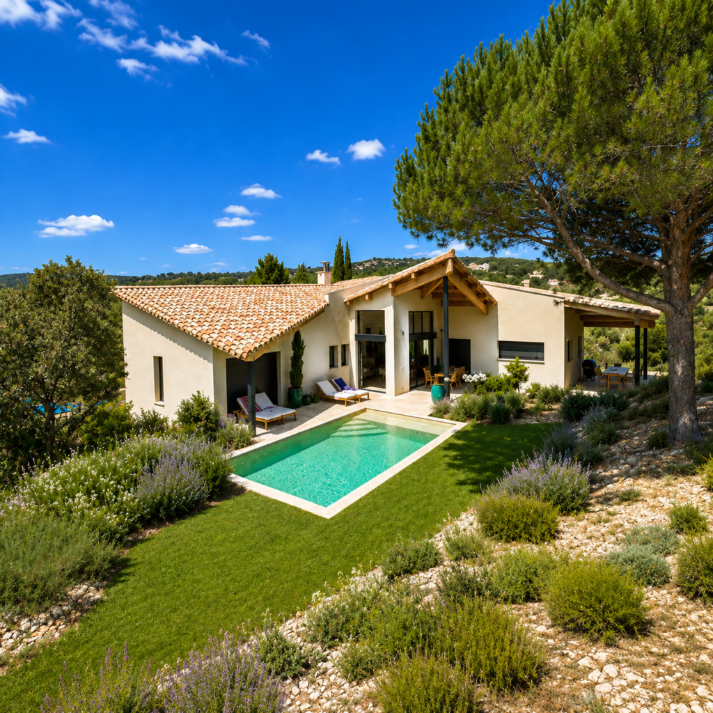 Une villa ouverte sur la nature provençale